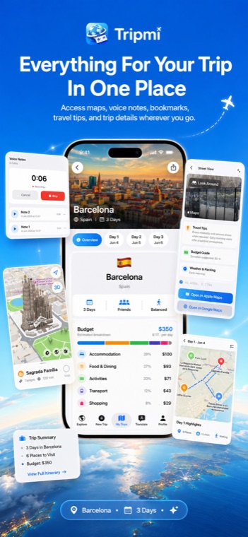 Everything for your trip, in one place