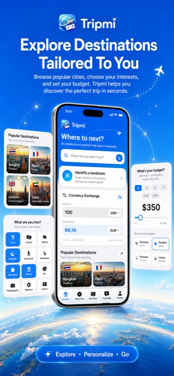 Destinations tailored to you